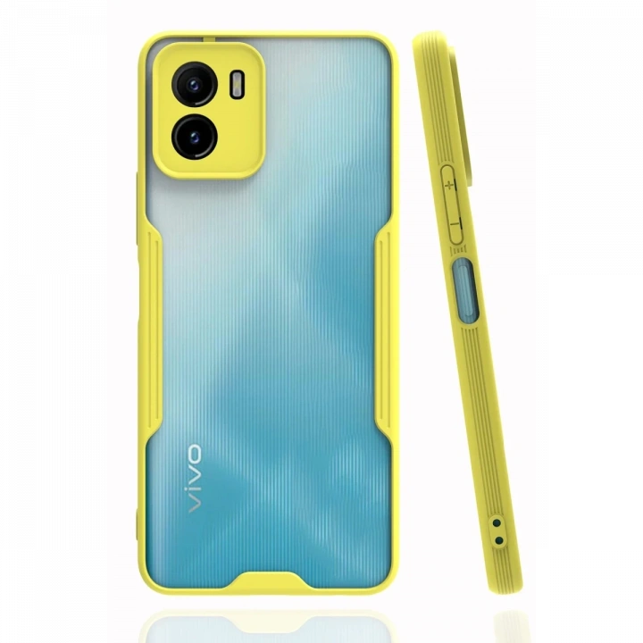 BFS  Vivo Y15S Kılıf Platin Silikon - Sarı