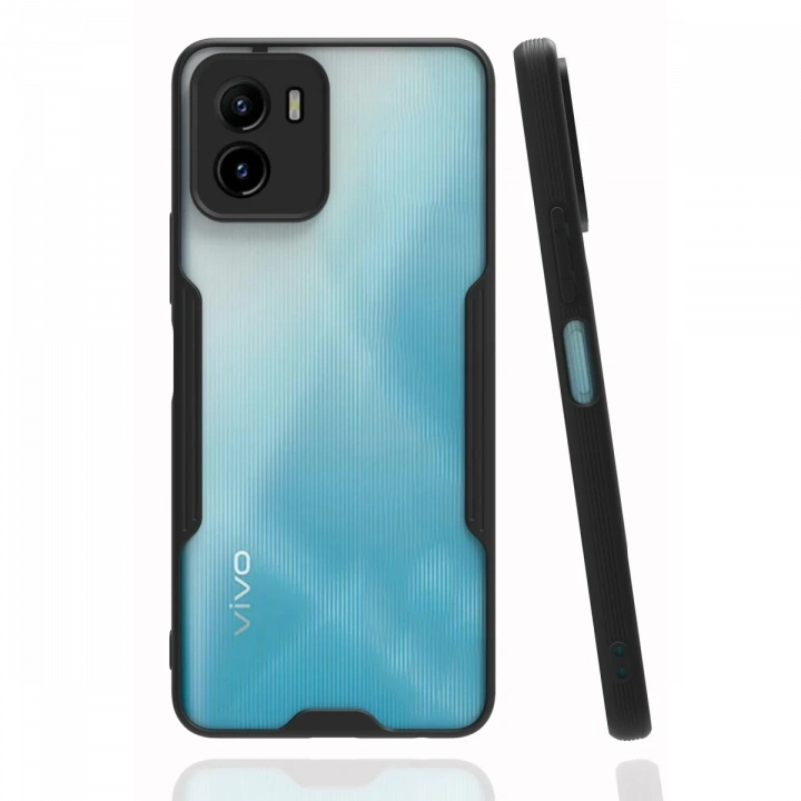 BFS  Vivo Y15S Kılıf Platin Silikon - Siyah