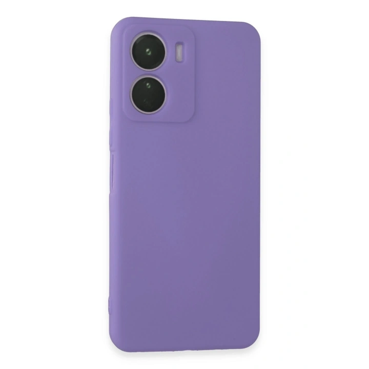 BFS  Vivo Y16 Kılıf First Silikon - Lila