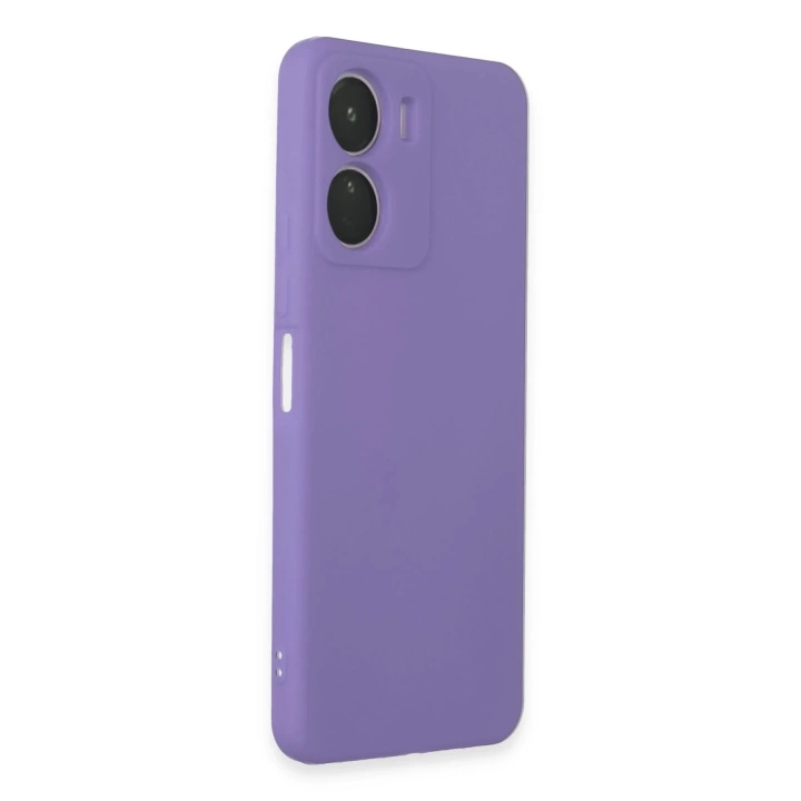 BFS  Vivo Y16 Kılıf First Silikon - Lila