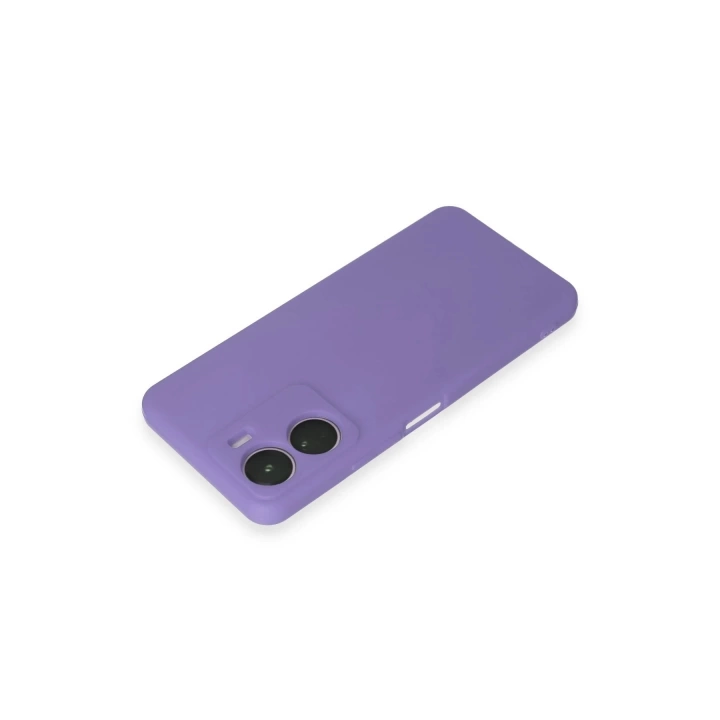 BFS  Vivo Y16 Kılıf First Silikon - Lila