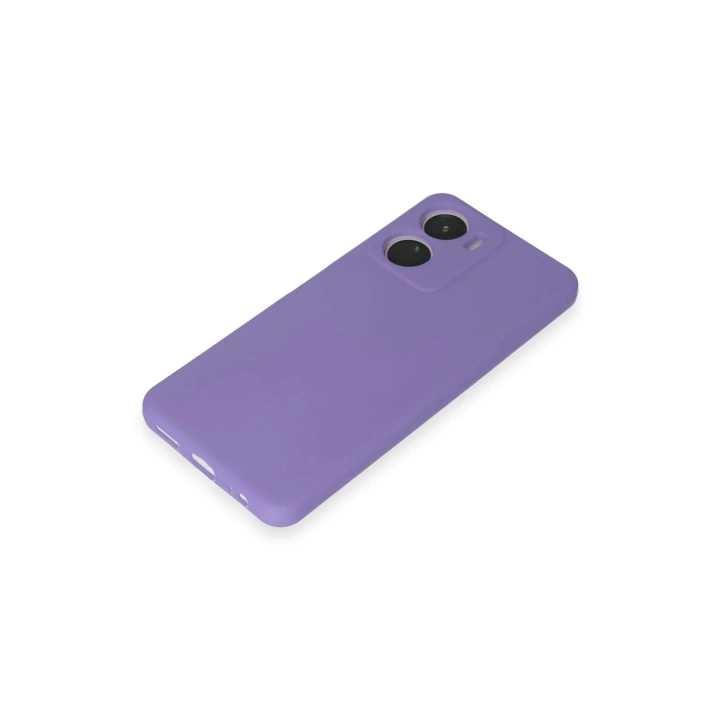 BFS  Vivo Y16 Kılıf First Silikon - Lila