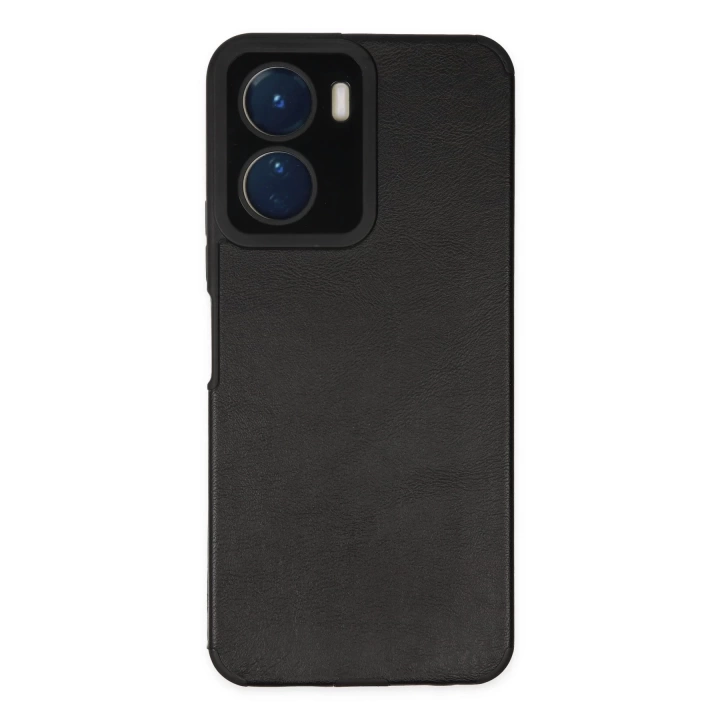 BFS  Vivo Y16 Kılıf Loop Deri Silikon - Siyah