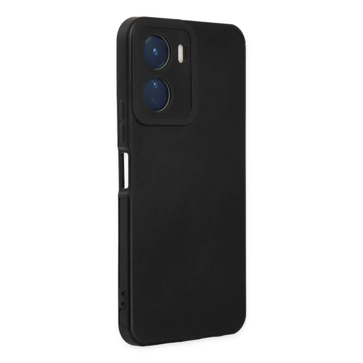 BFS  Vivo Y16 Kılıf Loop Deri Silikon - Siyah