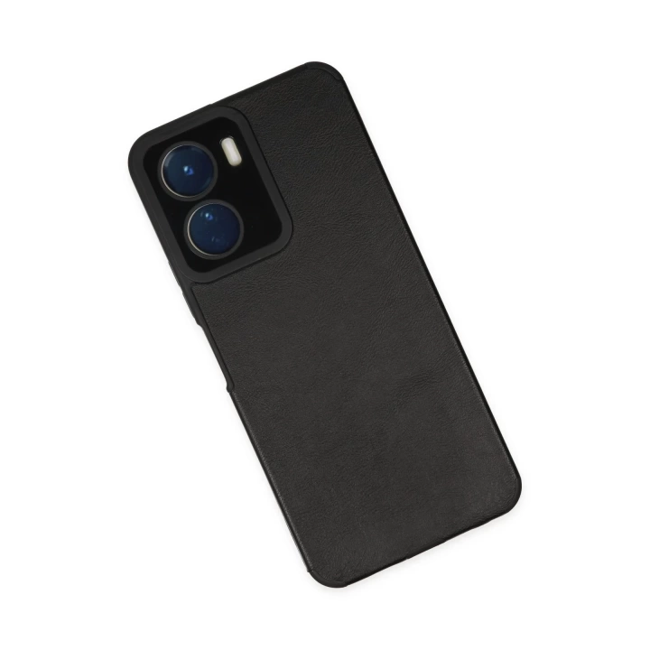 BFS  Vivo Y16 Kılıf Loop Deri Silikon - Siyah