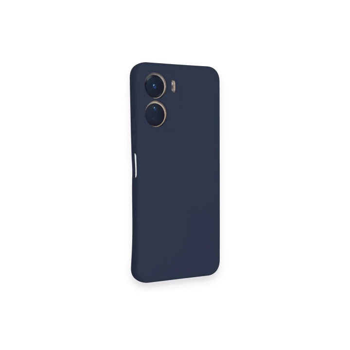 BFS  Vivo Y16 Kılıf Nano içi Kadife Silikon - Lacivert
