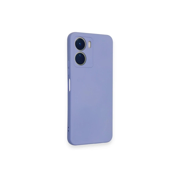 BFS  Vivo Y16 Kılıf Nano içi Kadife Silikon - Lila