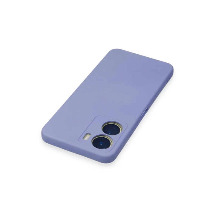 BFS  Vivo Y16 Kılıf Nano içi Kadife Silikon - Lila