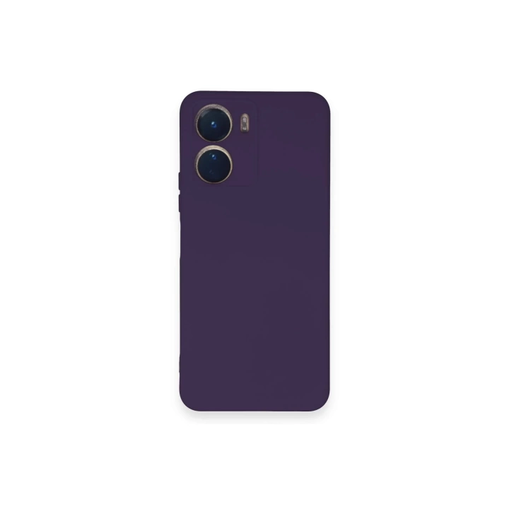 BFS  Vivo Y16 Kılıf Nano içi Kadife Silikon - Mor