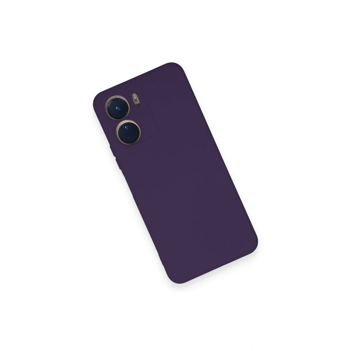 BFS  Vivo Y16 Kılıf Nano içi Kadife Silikon - Mor
