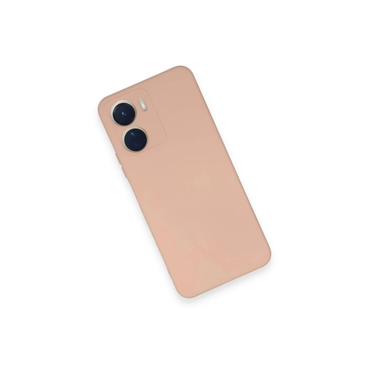 BFS  Vivo Y16 Kılıf Nano içi Kadife Silikon - Pudra