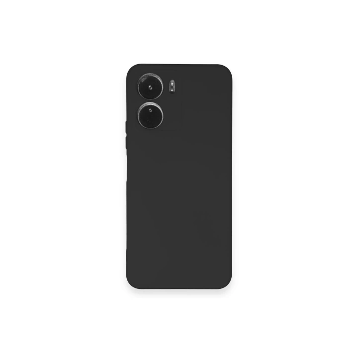 BFS  Vivo Y16 Kılıf Nano içi Kadife Silikon - Siyah
