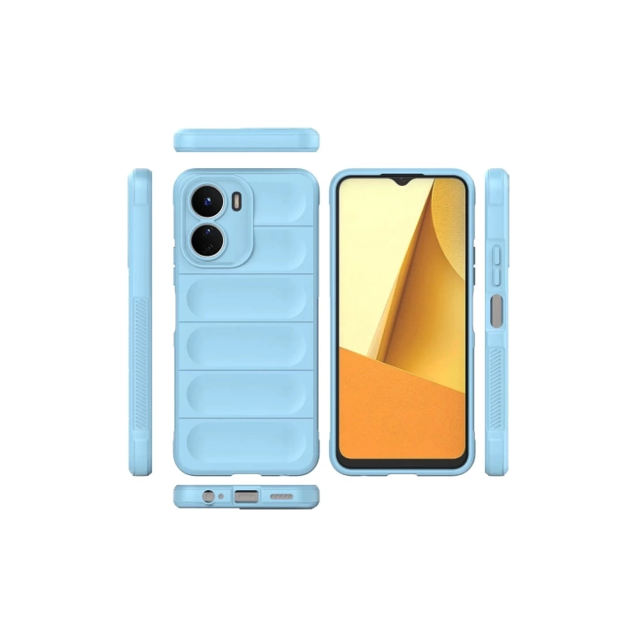 BFS  Vivo Y16 Kılıf Optimum Silikon - Sky Blue