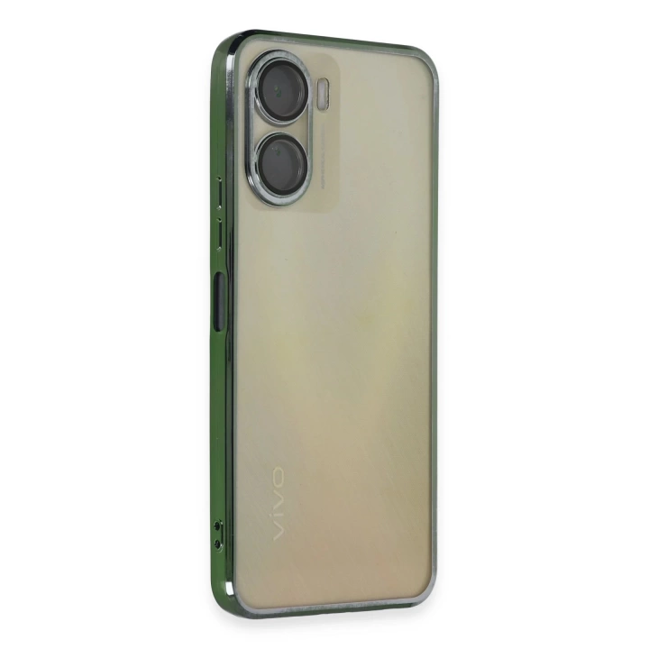 BFS  Vivo Y16 Kılıf Razer Lensli Silikon - Yeşil
