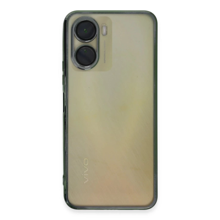 BFS  Vivo Y16 Kılıf Razer Lensli Silikon - Yeşil