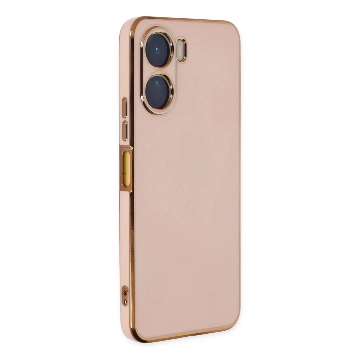 BFS  Vivo Y16 Kılıf Volet Silikon - Pembe