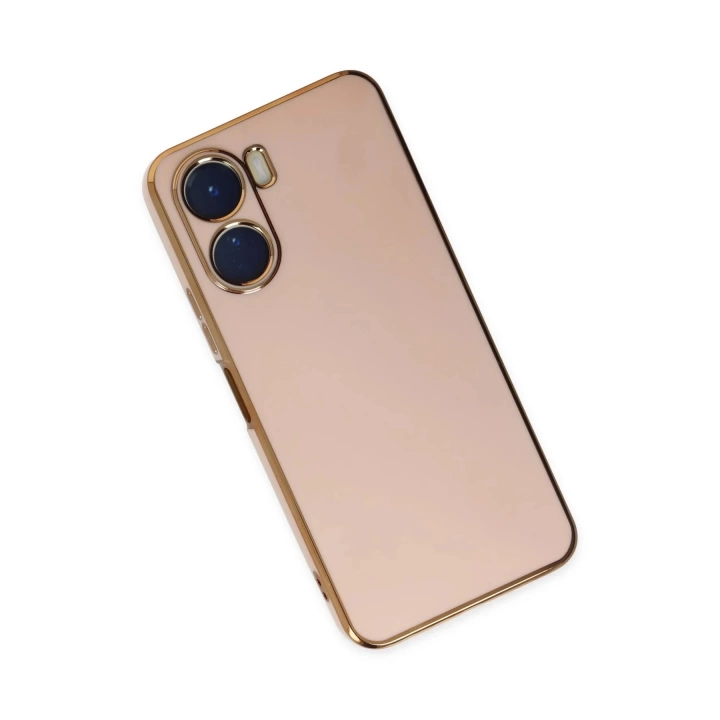 BFS  Vivo Y16 Kılıf Volet Silikon - Pembe