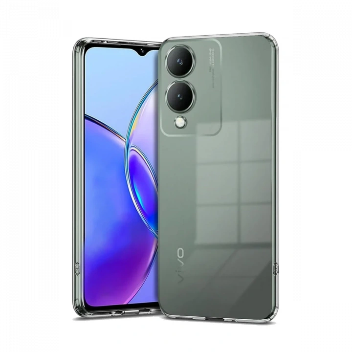BFS  Vivo Y17S Kılıf Lüx Şeffaf Silikon
