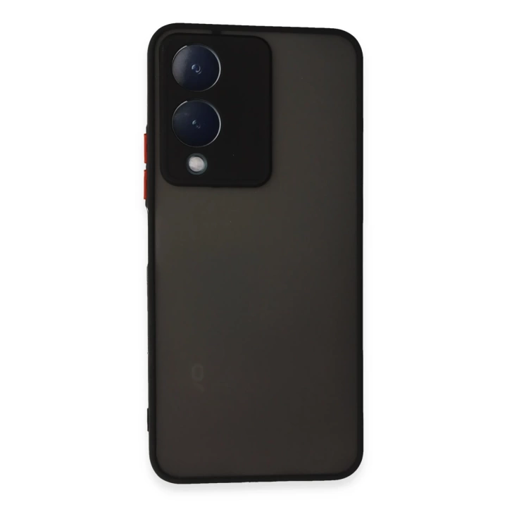 BFS  Vivo Y17S Kılıf Montreal Silikon Kapak - Siyah