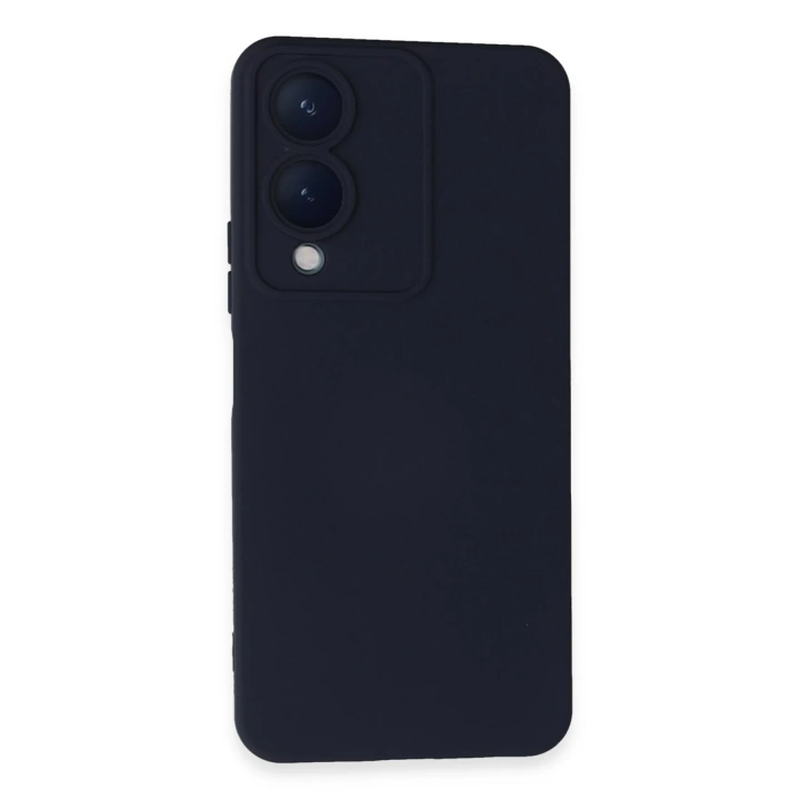 BFS  Vivo Y17S Kılıf Nano içi Kadife Silikon - Lacivert