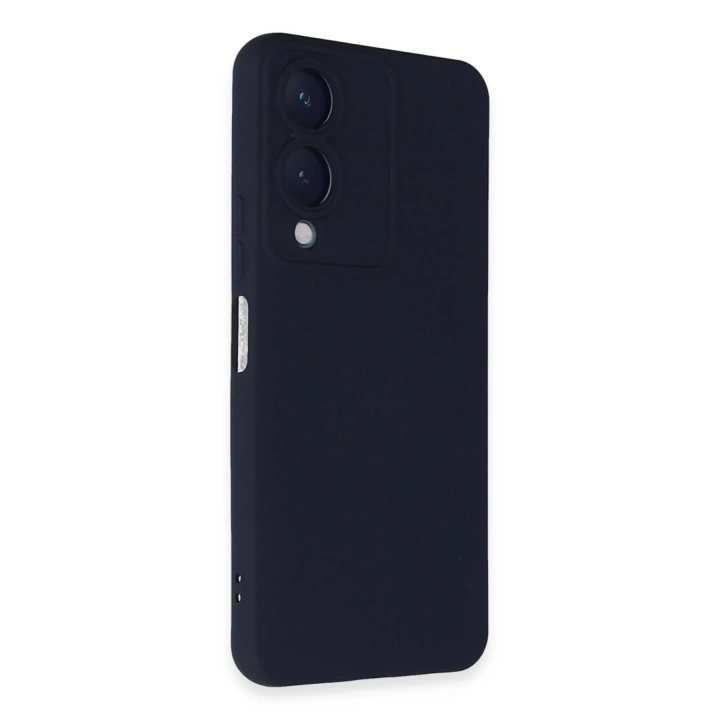 BFS  Vivo Y17S Kılıf Nano içi Kadife Silikon - Lacivert