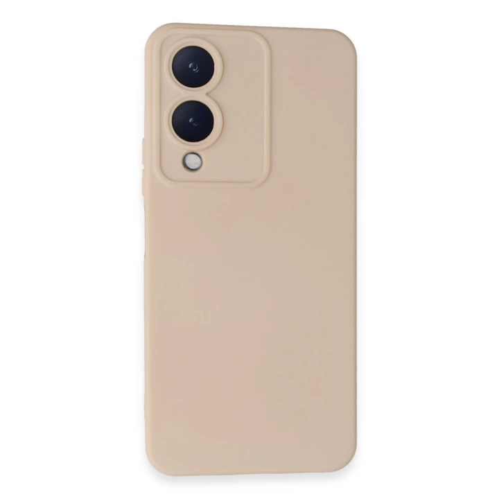 BFS  Vivo Y17S Kılıf Nano içi Kadife Silikon - Pudra