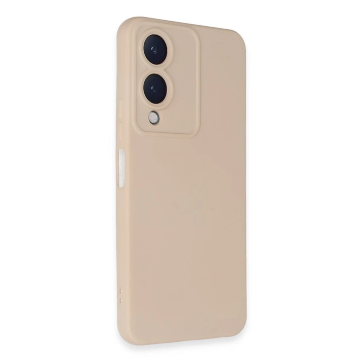 BFS  Vivo Y17S Kılıf Nano içi Kadife Silikon - Pudra