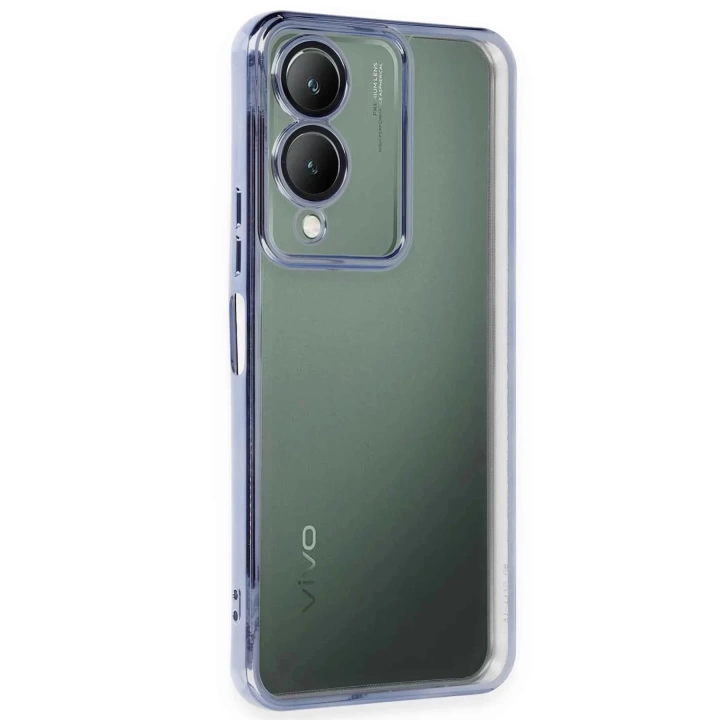 BFS  Vivo Y17S Kılıf Razer Lensli Silikon - Açık Mavi