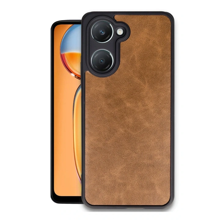 BFS  Vivo Y18 Kılıf Aras Deri Kapak - Taba