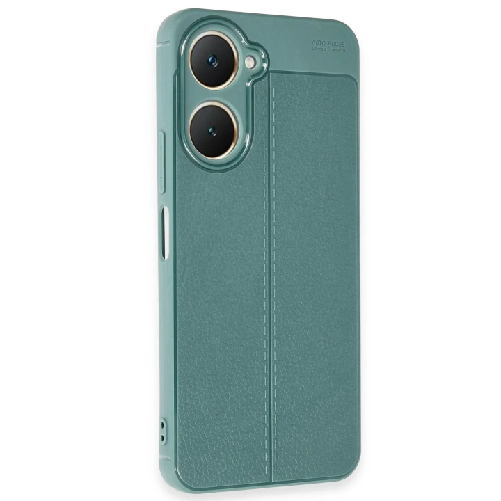BFS  Vivo Y18 Kılıf Auto Focus Kapak - Koyu Yeşil