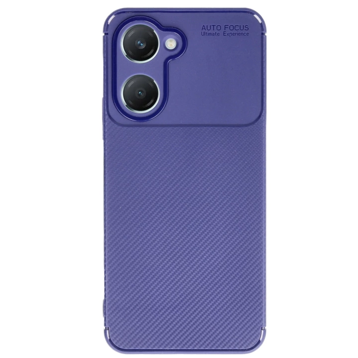 BFS  Vivo Y18 Kılıf Auto Focus Karbon Kapak - Lacivert