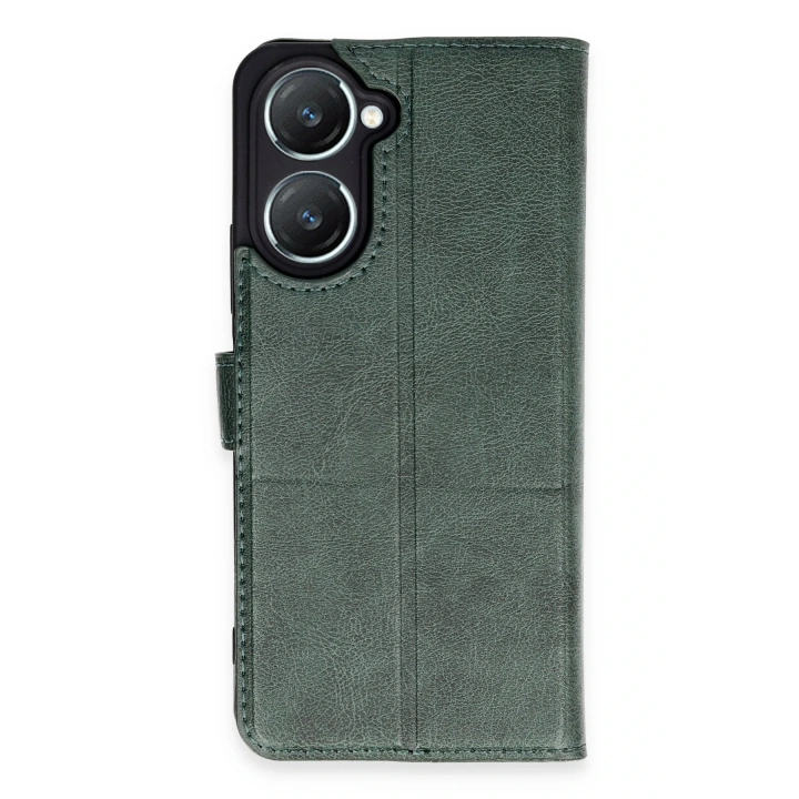 BFS  Vivo Y18 Kılıf Trend S Plus Kapaklı Kılıf - Yeşil