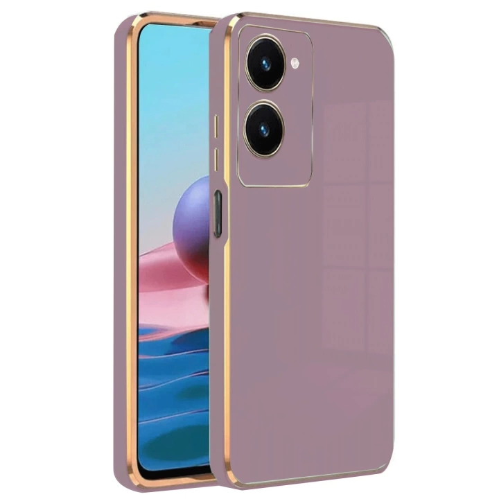BFS  Vivo Y18 Kılıf Volet Silikon - Mor