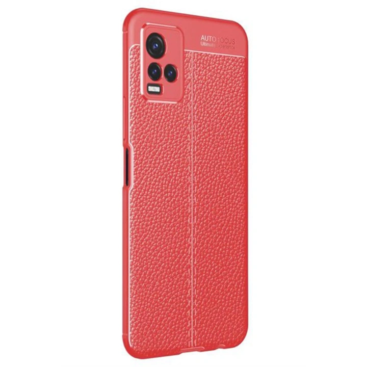 BFS  Vivo Y21S Kılıf Auto Focus Kapak - Kırmızı