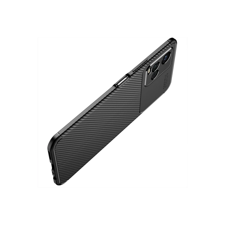 BFS  Vivo Y21S Kılıf Auto Focus Karbon Kapak - Siyah