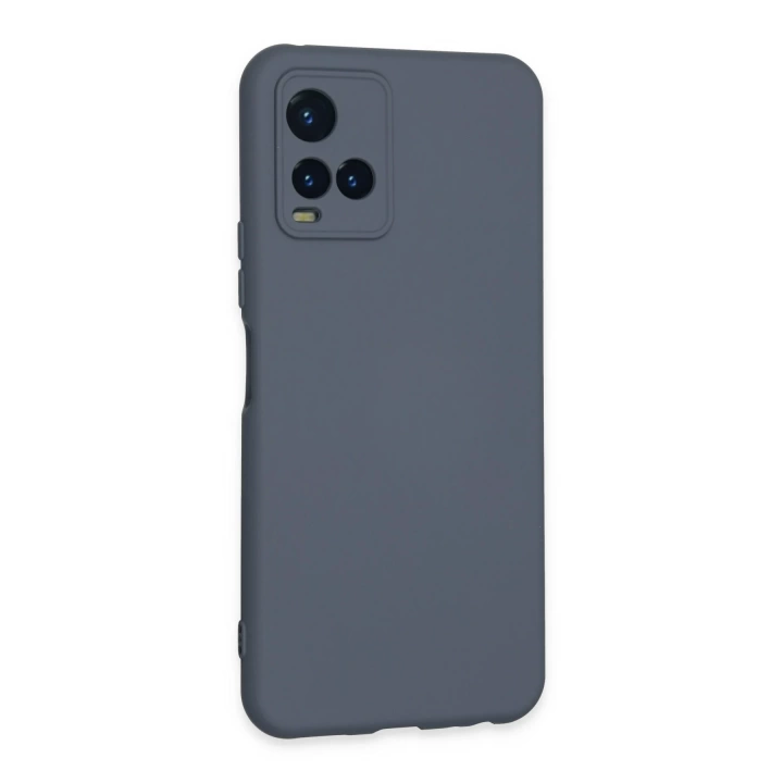 BFS  Vivo Y21S Kılıf Nano içi Kadife Silikon - Gri