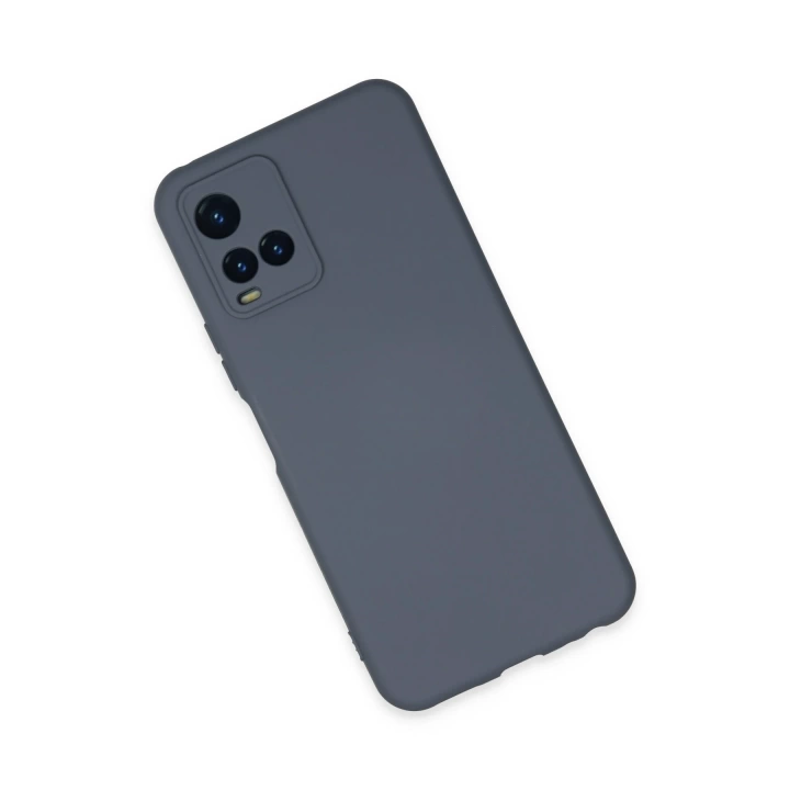 BFS  Vivo Y21S Kılıf Nano içi Kadife Silikon - Gri