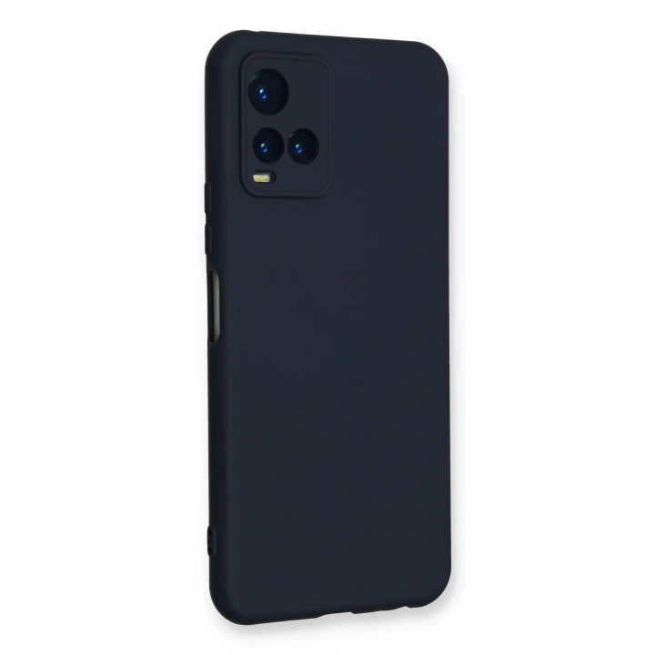 BFS  Vivo Y21S Kılıf Nano içi Kadife Silikon - Lacivert