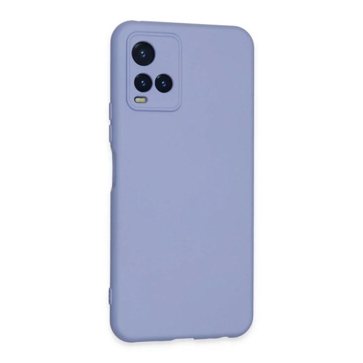 BFS  Vivo Y21S Kılıf Nano içi Kadife Silikon - Lila
