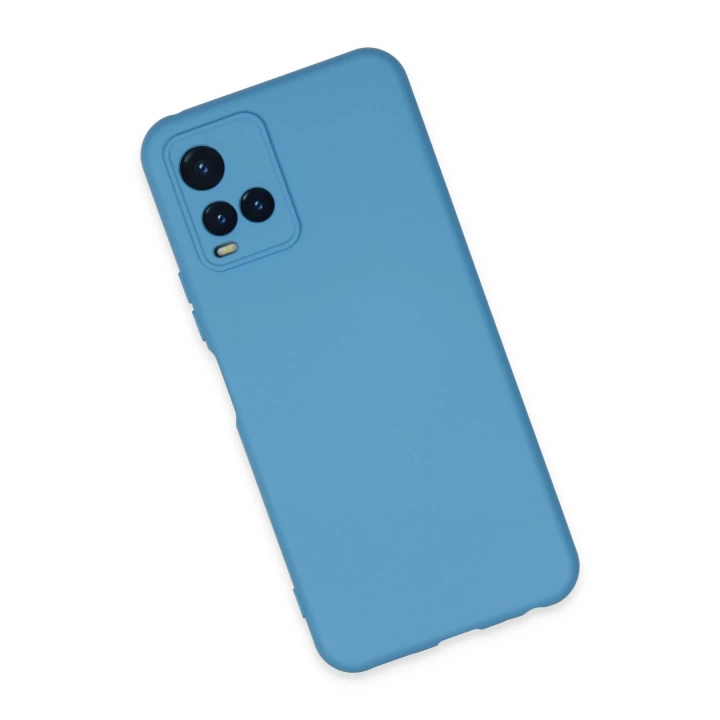BFS  Vivo Y21S Kılıf Nano içi Kadife Silikon - Mavi