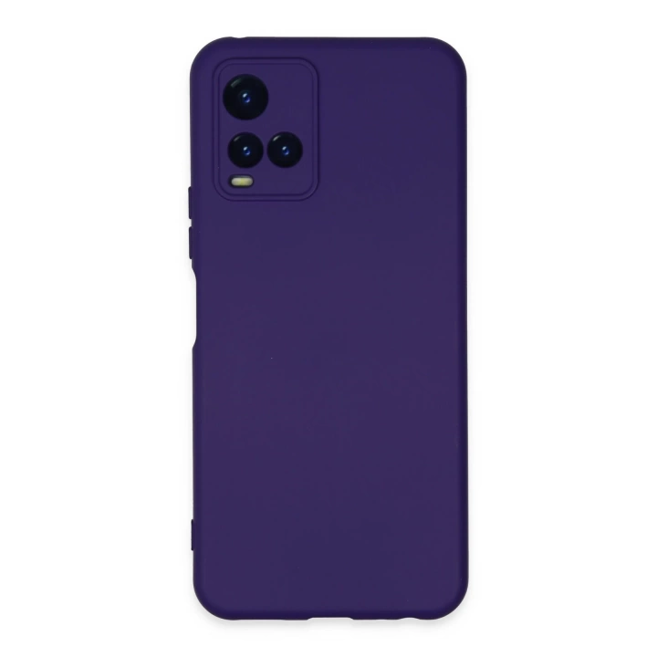 BFS  Vivo Y21S Kılıf Nano içi Kadife Silikon - Mor