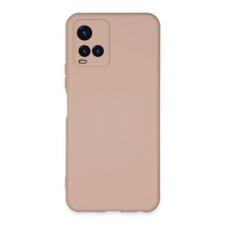 BFS  Vivo Y21S Kılıf Nano içi Kadife Silikon - Pudra