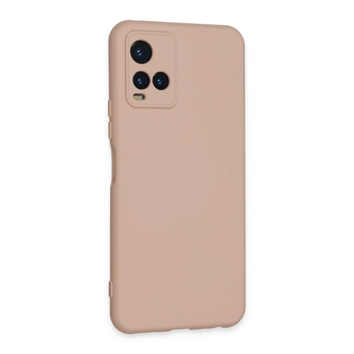 BFS  Vivo Y21S Kılıf Nano içi Kadife Silikon - Pudra