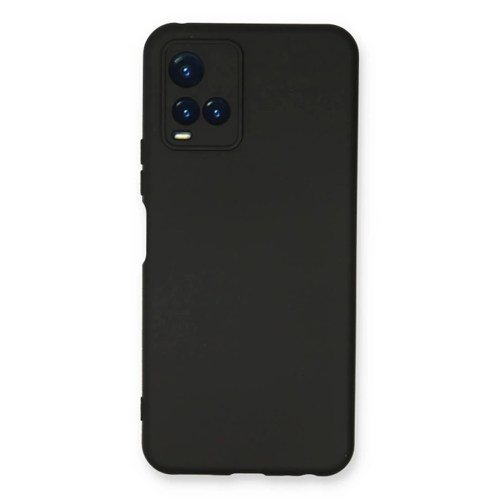 BFS  Vivo Y21S Kılıf Nano içi Kadife Silikon - Siyah