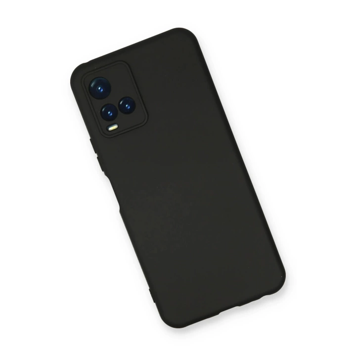 BFS  Vivo Y21S Kılıf Nano içi Kadife Silikon - Siyah