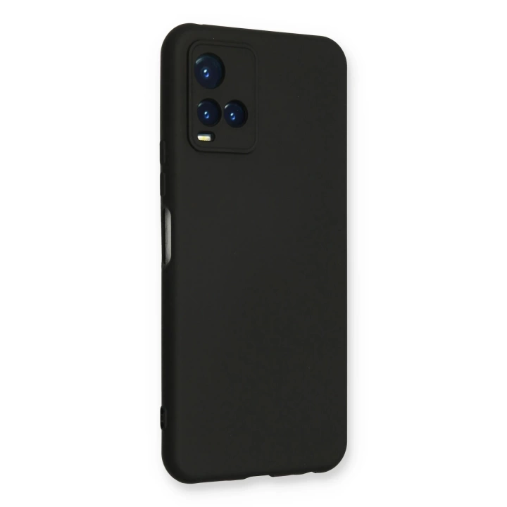 BFS  Vivo Y21S Kılıf Nano içi Kadife Silikon - Siyah