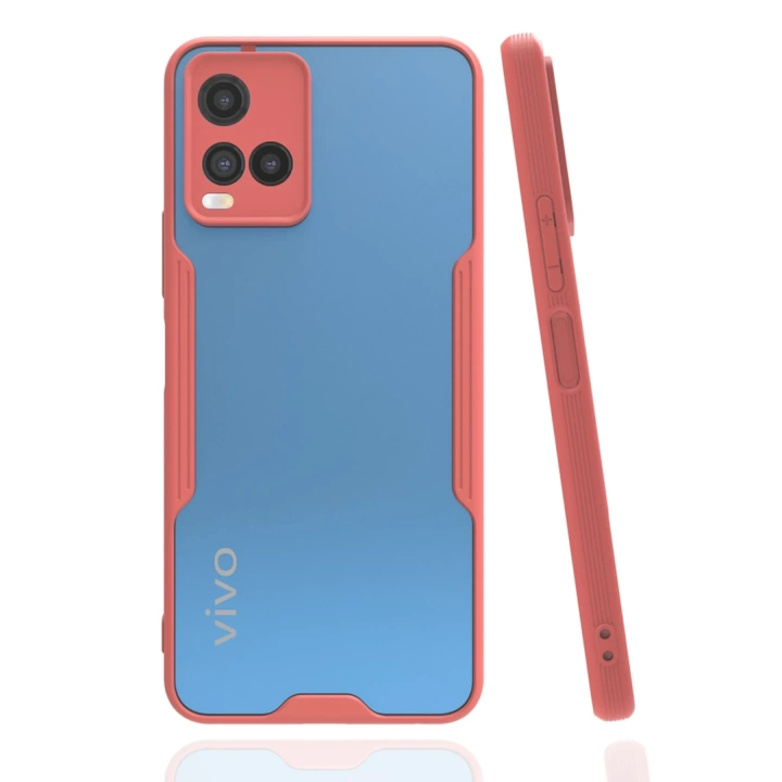 BFS  Vivo Y21S Kılıf Platin Silikon - Pembe