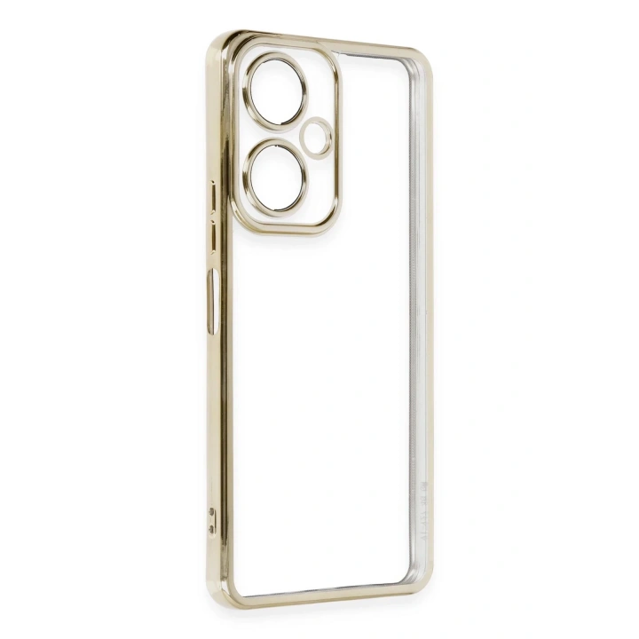 BFS Vivo Y27 Kılıf Lensli Silikon - Gold