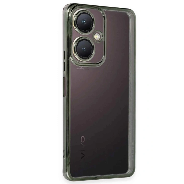 BFS Vivo Y27 Kılıf Lensli Silikon - Yeşil