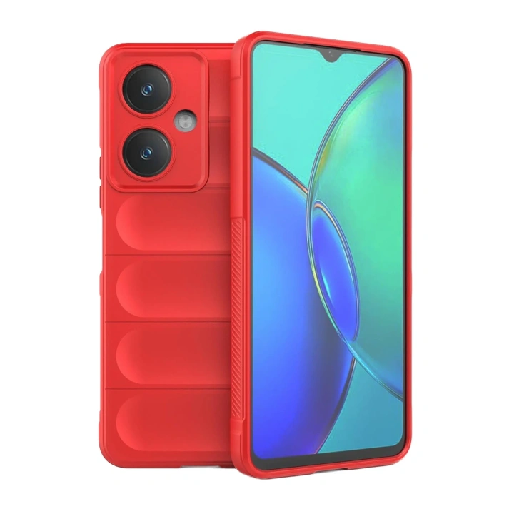 BFS  Vivo Y27 Kılıf Optimum Silikon - Kırmızı